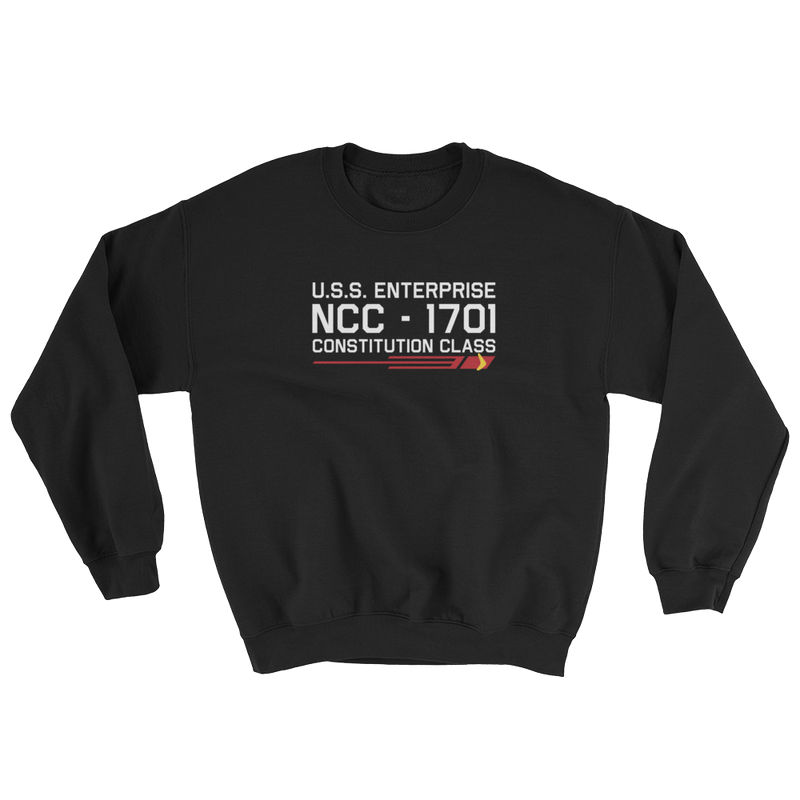 Star Trek - USS Enterprise - 1701 - Unisex Sweatshirt - Geek's Tees