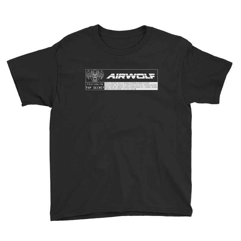 Airwolf - A56-7W - Kid's T-Shirt - Geek's Tees