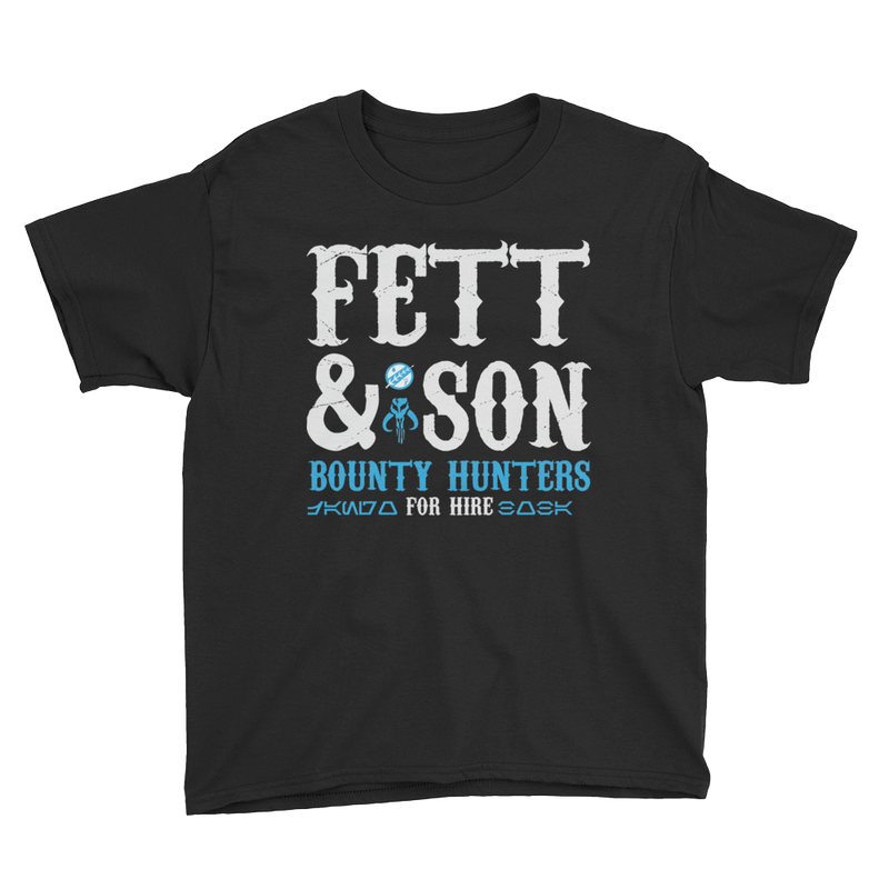 Star Wars - Fett & Son Bounty Hunters - Kid's T-Shirt - Geek's Tees