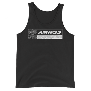 Airwolf - A56-7W - Unisex Tank Top - Geek's Tees