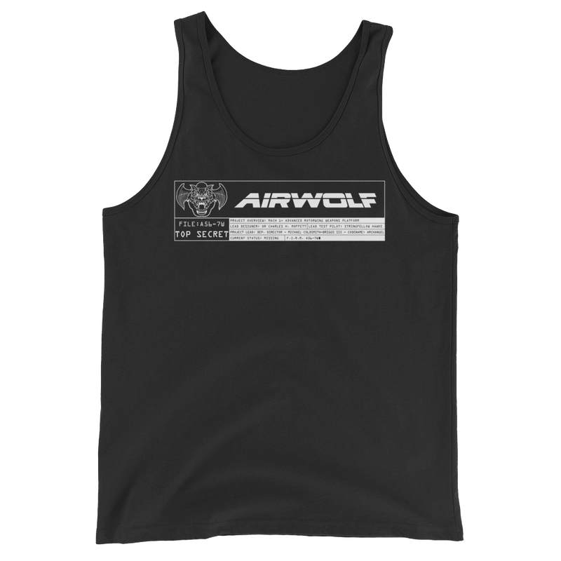 Airwolf - A56-7W - Unisex Tank Top - Geek's Tees