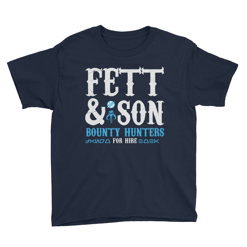 Star Wars - Fett & Son Bounty Hunters - Kid's T-Shirt - Geek's Tees