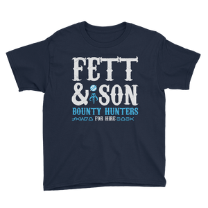 Star Wars - Fett & Son Bounty Hunters - Kid's T-Shirt - Geek's Tees