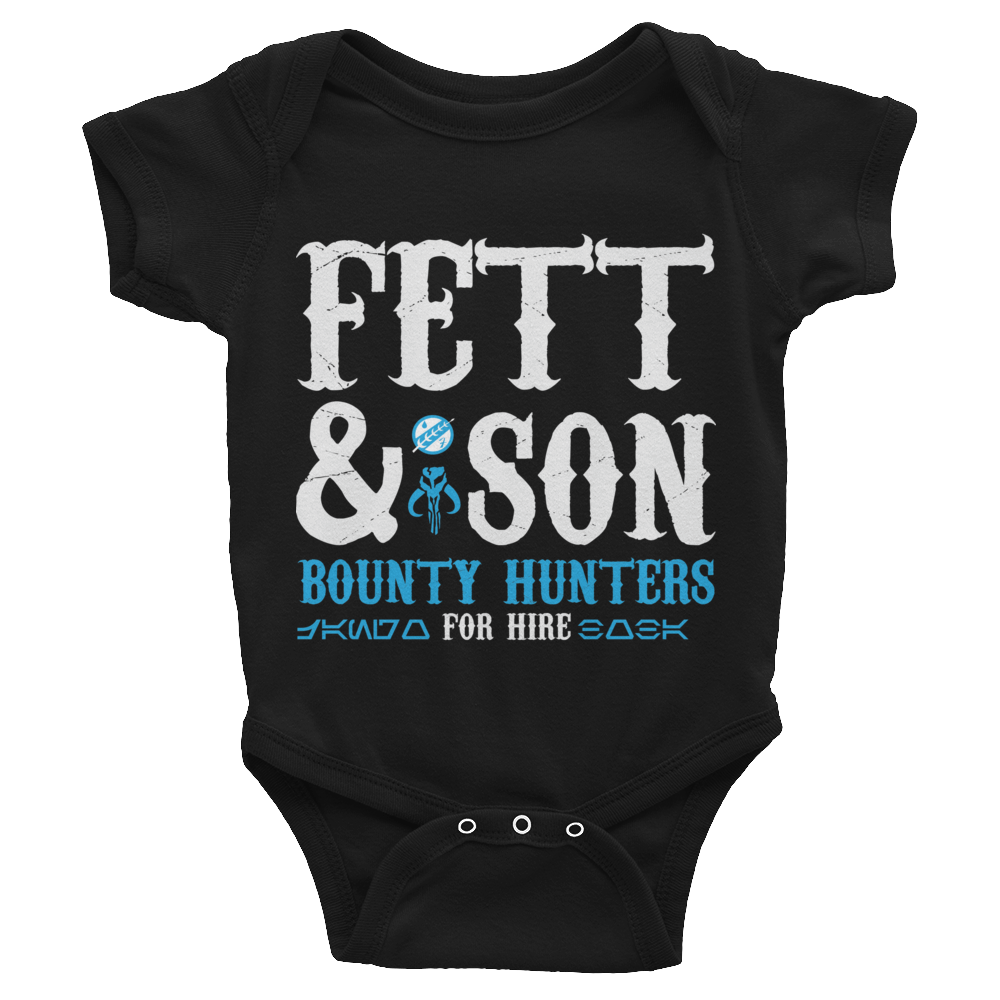 Star Wars - Fett & Son Bounty Hunters - Baby Bodysuit - Geek's Tees