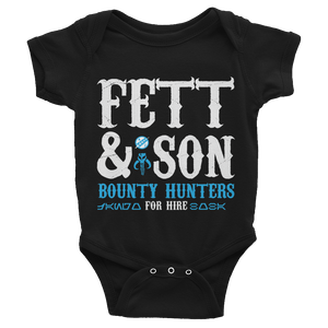 Star Wars - Fett & Son Bounty Hunters - Baby Bodysuit - Geek's Tees