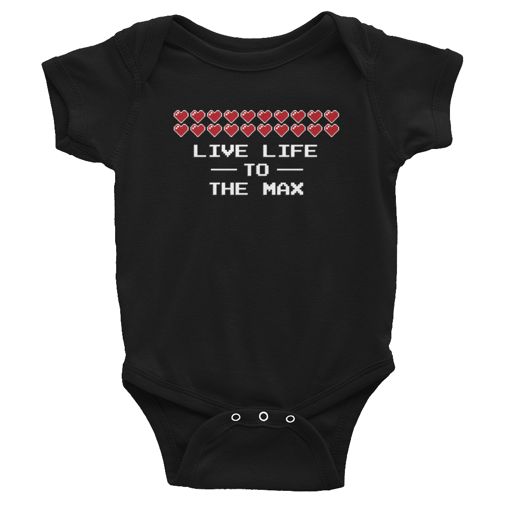 The Legend of Zelda - Max Hearts - Baby Bodysuit - Geek's Tees