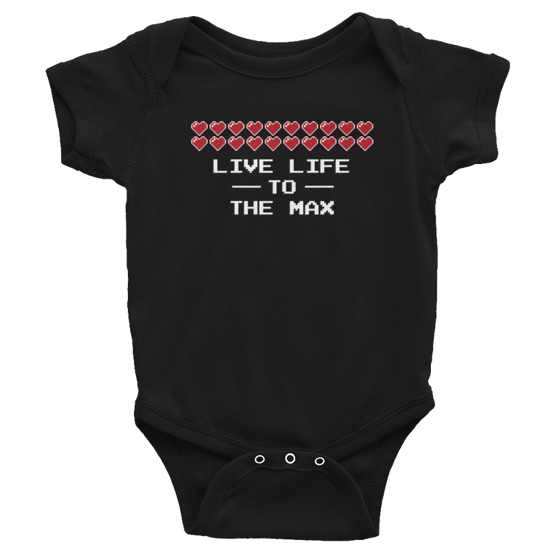 The Legend of Zelda - Max Hearts - Baby Bodysuit - Geek's Tees