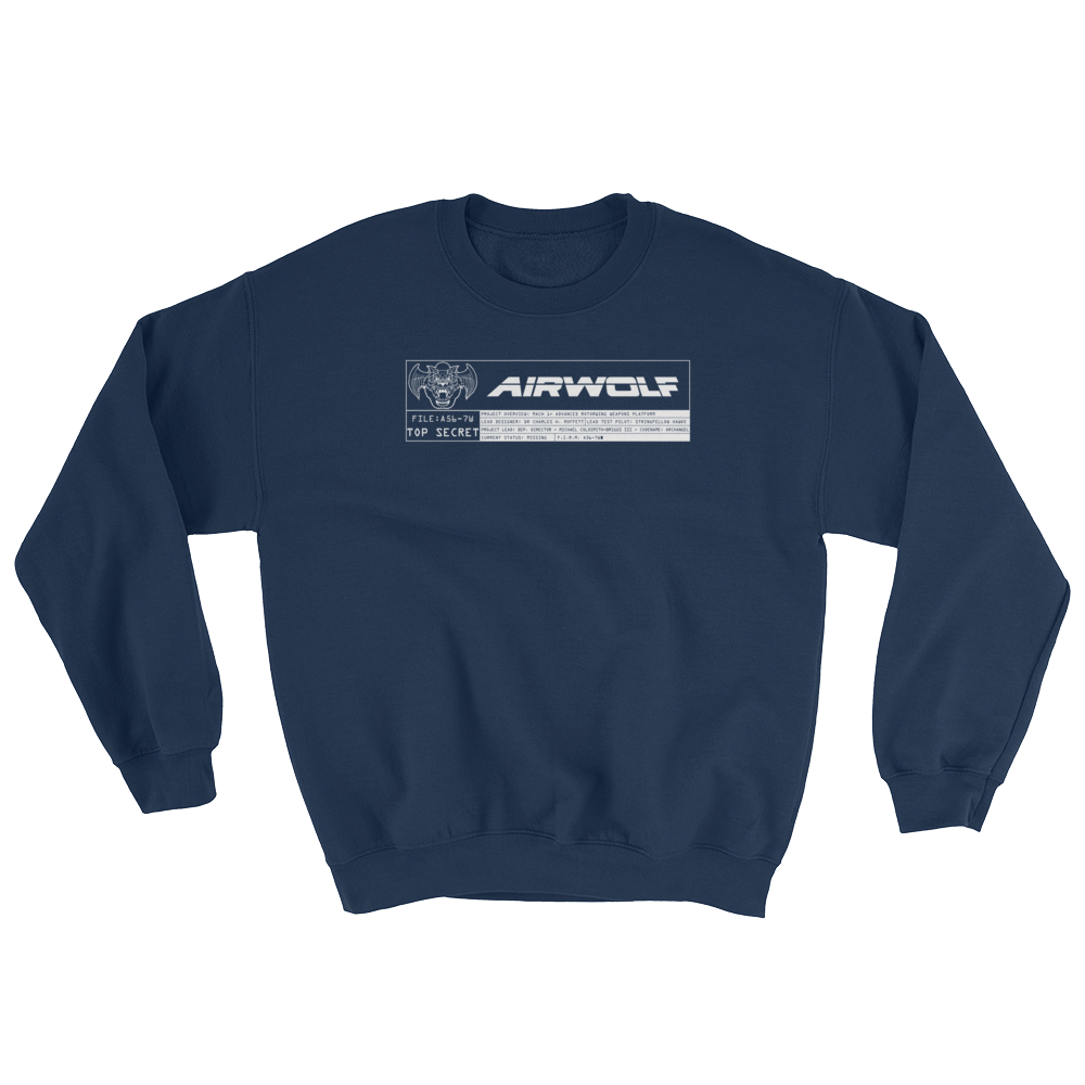 Airwolf - A56-7W -  Unisex Sweatshirt - Geek's Tees