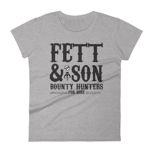 Star Wars - Fett & Son Bounty Hunters - Women's T-Shirt - Geek's Tees