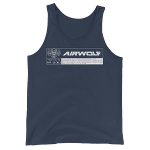 Airwolf - A56-7W - Unisex Tank Top - Geek's Tees