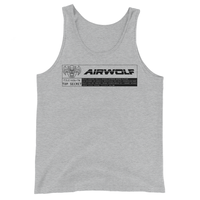 Airwolf - A56-7W - Unisex Tank Top - Geek's Tees