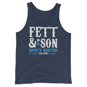 Star Wars - Fett & Son Bounty Hunters - Unisex Tank Top - Geek's Tees